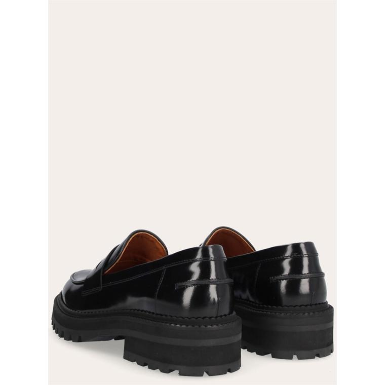 Billi Bi A1360 Loafers, Black Polido